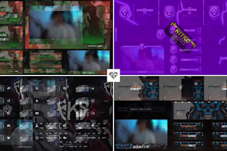 create custom stream overlay designs for you
