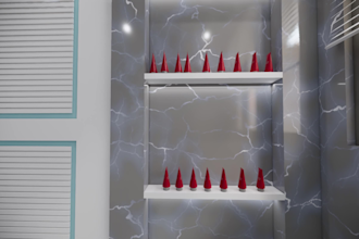 do bathroom interior design in 3d and render