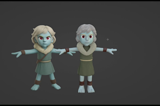 turn your portrait image into a 3d character