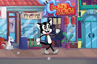 illustration rubber hose in the retro 30s cartoon style