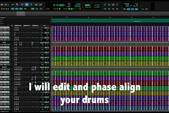 edit and phase align your drums