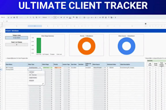 create CRM tracker, meeting agenda and notes spreadsheet, fitness progress sheet