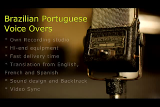 record voice over in brazilian portuguese