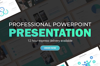 design a corporate powerpoint presentation, pitch deck