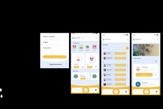 design mobile app UI or website UI in adobe xd or figma
