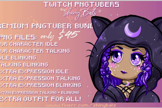 draw your custom pngtuber for twitch or youtube stream