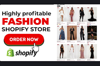 build profitable fashion shopify cloting store fashion website clothing website