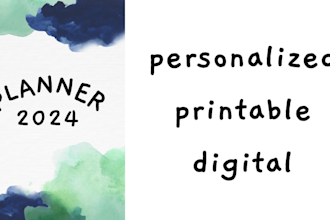 do printable digital planner for 2024