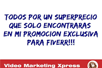 crear 10 Videos con texto espinado y fondos musicales