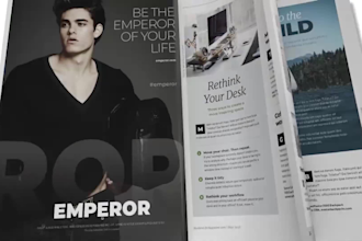create an attractive book and magazine trailer promo video