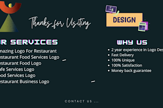 design professional logo for cafe resturant and food