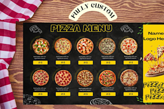 design dynamic digital menu for TV screen