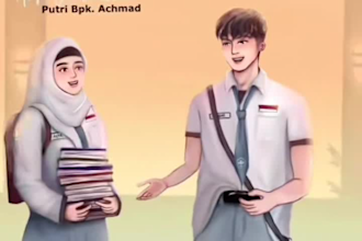 make a cute couple illustration and turn it into 3d video