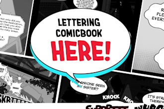 lettering your comic manga webtoon include text sfx balloon