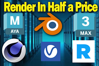 render your projects in half a price than other render farm