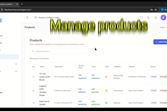 develop inventory management system for small businesses