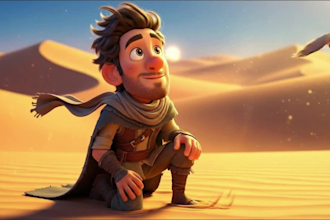 create ai animation, 3d ai animation, cartoon animation, 3d ai kids animation
