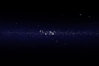 render a starry logo animation