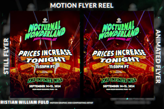animate your social media image poster motion flyer events