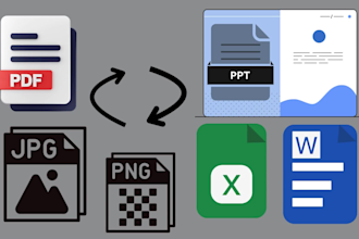 convert files and scanned documents to pdf, word and excel