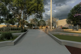 rendering and technical drawing