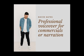 record a professional voiceover for commercials or narration