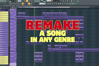 remake or recreate song or beat in any genre