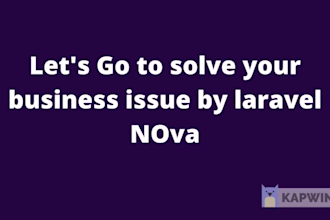 setup and customize laravel nova admin panel