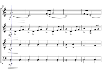 transcribe a piece of music for choir