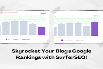 use surferseo to rank your existing blogs high on google
