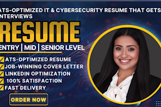 write winning software engineer, data analyst, IT tech, cybersecurity ats resume