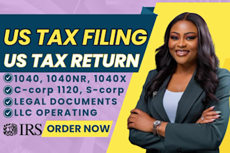 us tax returns for llc, business, individual tax returns, 941 payroll, and w2s