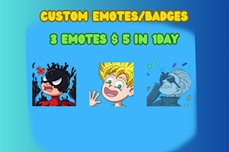 draw emotes or badges for twitch and discord