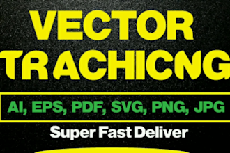vector tracing,jpg png to vector,ai,eps,svg,pdf