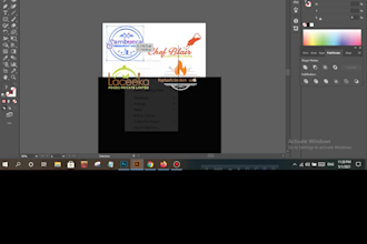 design snacks sauce café kitchen logo creation