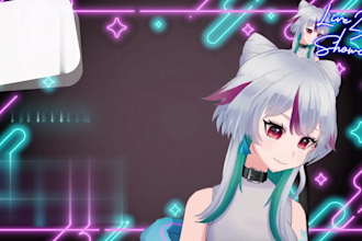 design live 2d vtuber model, live 2d rigging, live 2d, live streaming avatar
