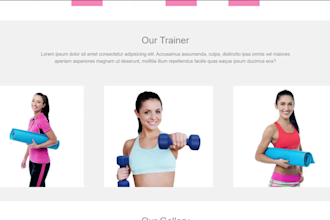 develop fitness and yoga website