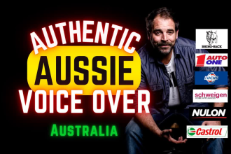 be your australian male voice over