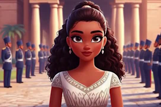 create ai animation story, ai african folktales, 3d ai kids video using hedra ai