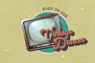 create retro vintage 2d lyric videos and animated cartoon logo intro outron