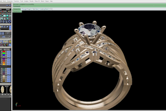 make an elegant diamond ring with intricate band design