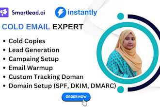 setup smartlead, instantly for cold email marketing and email warmup