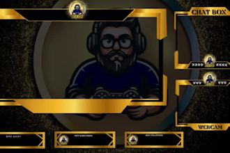 design twitch overlay animated overlay for streamers twitch