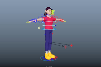 model and rig stylized 3d characters
