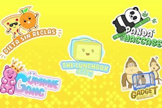 design a cute cartoon character mascot logo