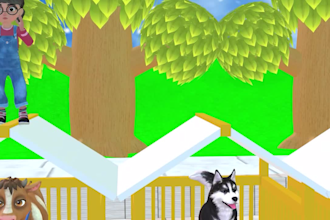 create 3d animation stories with humans and animals cartoon