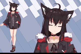 design and rig live 2d vtuber model pngtuber 2dvtuber model anime vtuber rigging