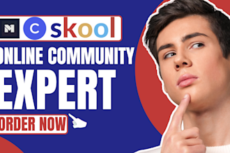 setup skool online community circle so mighty networks kajabi whop course design