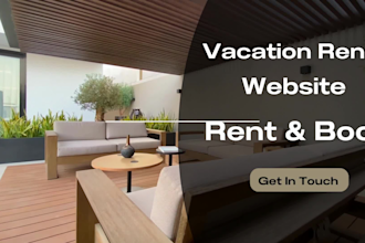design vacation rental website,short term rental and property management website