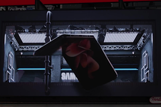 do anamorphic 3d billboard animation for your product